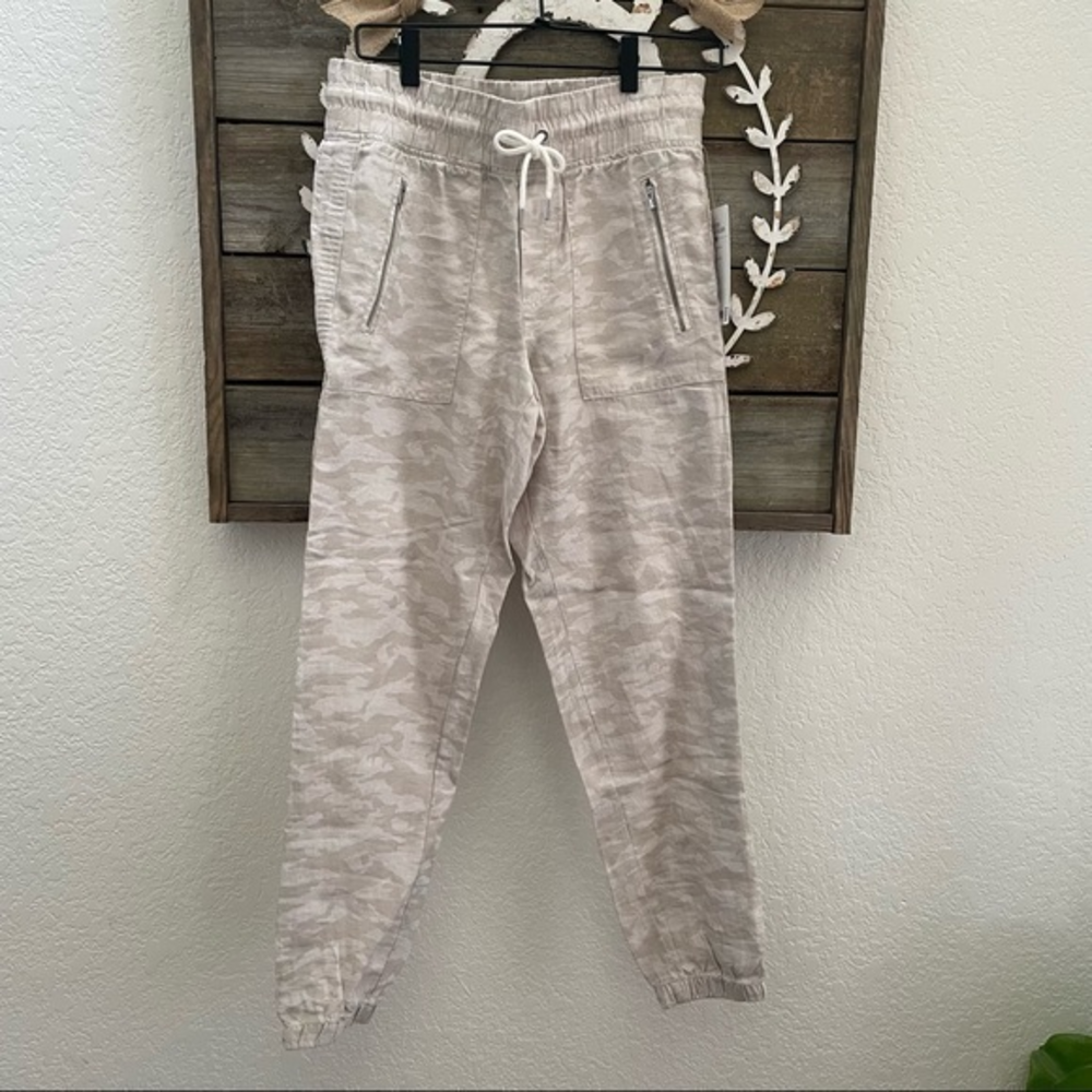 Athleta Cabo Tide linen jogger pants size 4‎ NWT